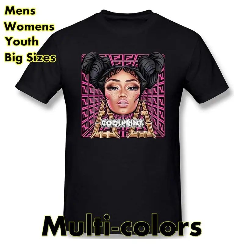 

Мужские футболки JohnnyKJayTee Onika Nicki Minaj, мужские черные Большие мужские футболки с принтом