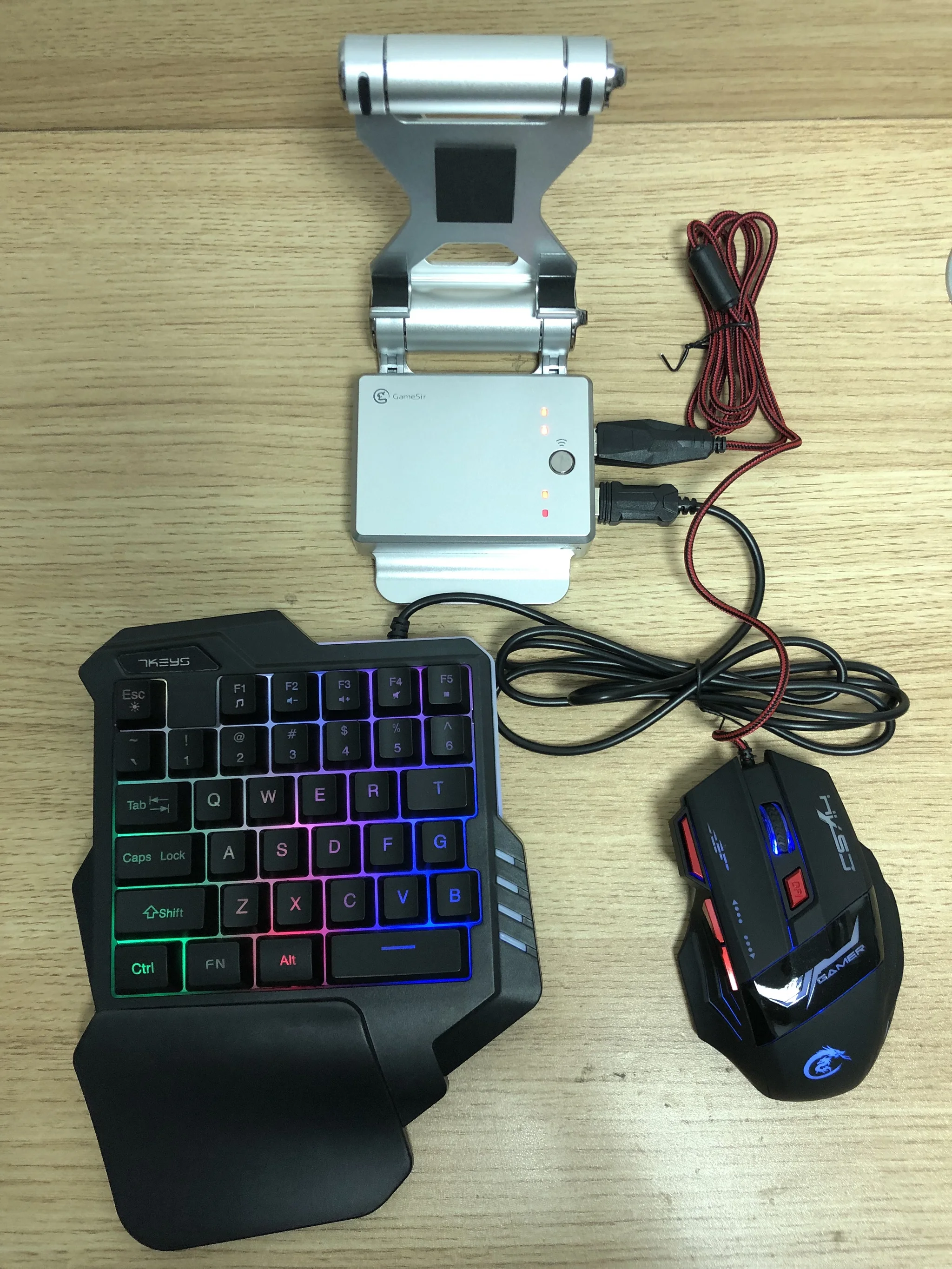 GameSir X1 BattleDock конвертер Стенд док-станция для AoV, мобильные легенды, FPS игры с G30 проводной игровой клавиатуры и HXSJ H100 мышь
