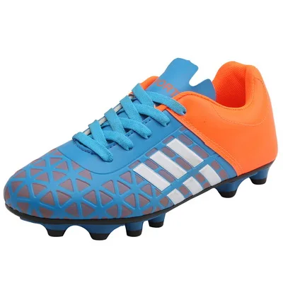 Мужская футбольная обувь futzalki кроссовки Крытый газон superfly futsal оригинальные футбольные бутсы лодыжки высокие футбольные бутсы Бутсы - Цвет: blue