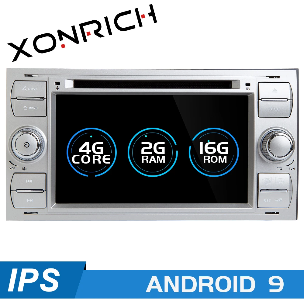 IPS 2 din Android 9 0 автомобильное радио мультимедиа для Ford Focus 3 mk2 Mondeo 4 Kuga Fiesta Transit Connect S
