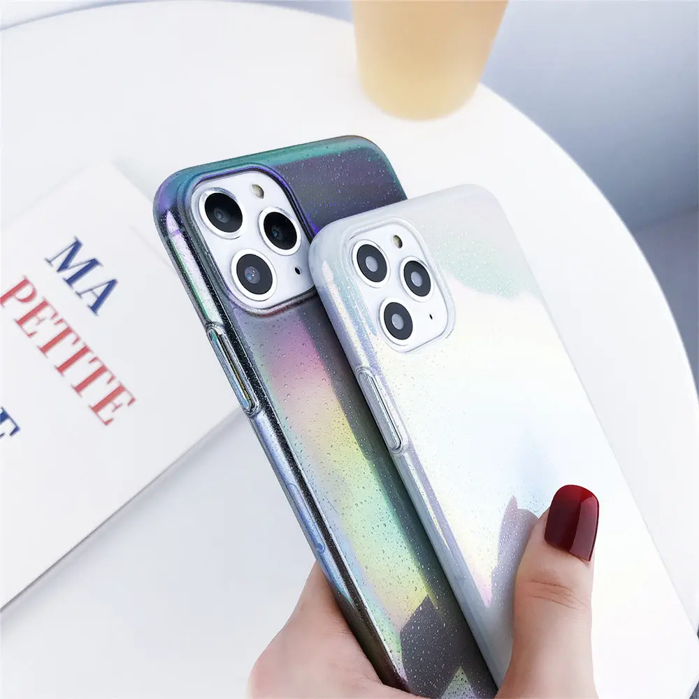 KJOEW капли воды цветной градиентный телефонный чехол для iPhone 11 Pro Max X XS XR Xs 6 6s 7 8 Plus