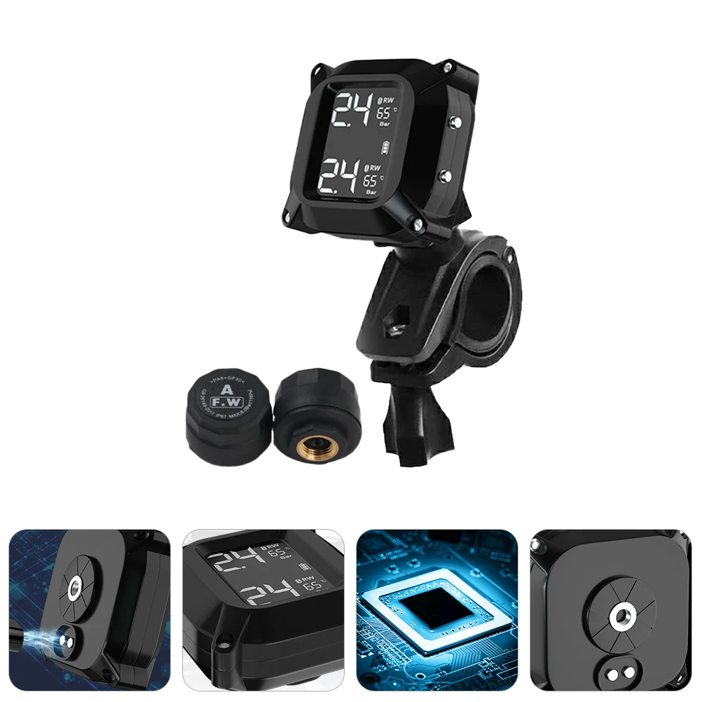 

1 Set Motorcycle Tire Pressure Sensor Practical Wireless Tire Pressure Monitor