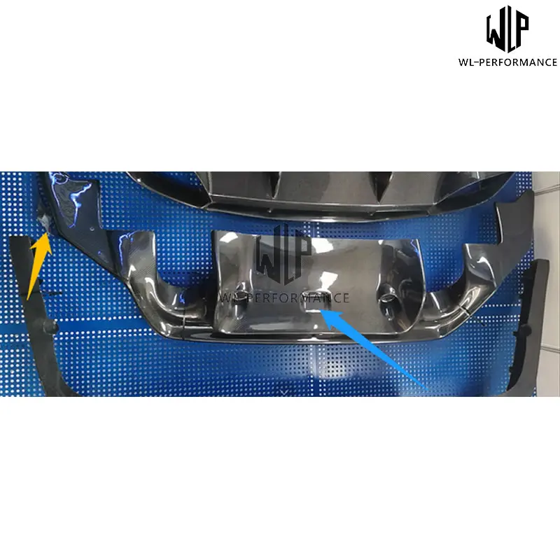 Диффузор из углеродного волокна высокого качества губа на задний бампер