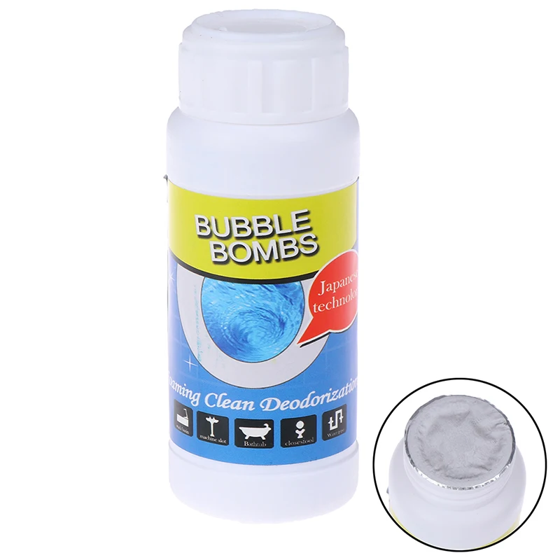 

New Quick Foaming Toilet Cleaner Magic Bubble Bombs 1 Bottle 100g Fast Foam Dredging Agent Toilet Cleaners Household