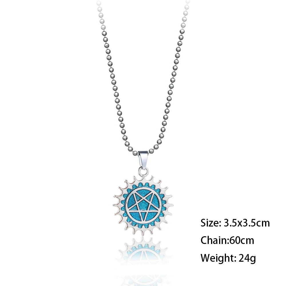 Hot Anime Black Butler Necklace Sebastian Michaelis Bird Logo Metal Pendant Choker Cosplay Bead Chain Men Jewelry Gift Kolye | Украшения и