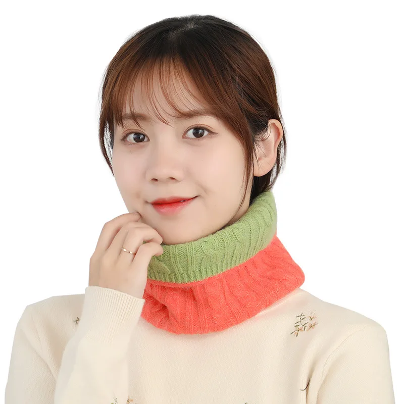 Новинка Осень-зима однотонный вязаный шерстяной холодный шарф с двусторонним