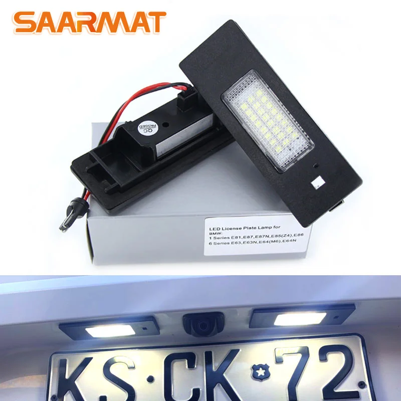 

2PCS Car Led Number License Plate Light For BMW Mini Cooper S Clubman R55 Works Countryman R60 Paceman R61 Kit Canbus Error Free