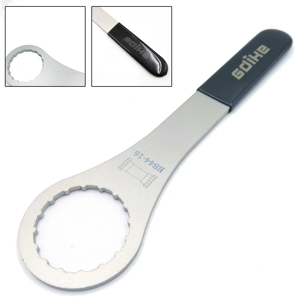 

Bottom Bracket Wrench Tool BB44-16 Hollow Integrated Chainset Removal Tool Lock Cover Stainless Steel Cycling Wrench Repair Tool