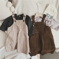 baby girls clothes t shirt dress girls clothing cotton corduroy jumper kids girl clothes set overalls dresses kid clothes