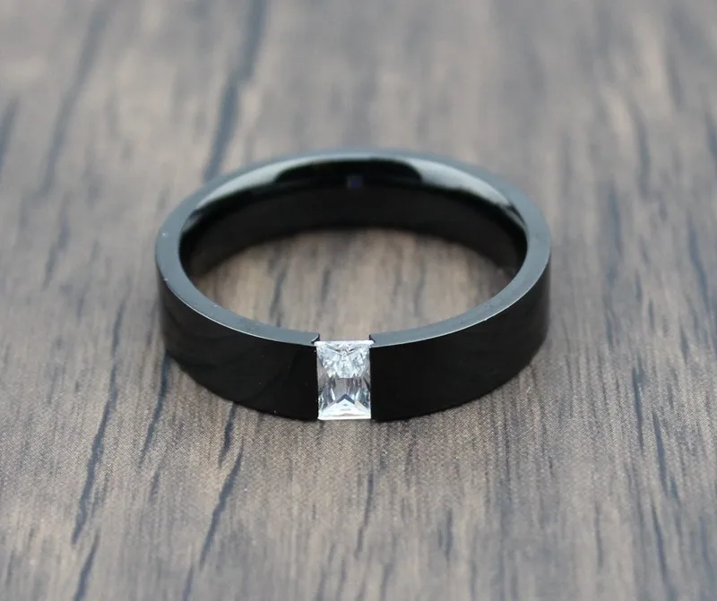 Meaeguet, 6 мм, ширина, нержавеющая сталь, мужские свадебные кольца, черный/золотой цвет, обручальное кольцо, бижутерия, кристалл, камень, модные, Anel ювелирные изделия