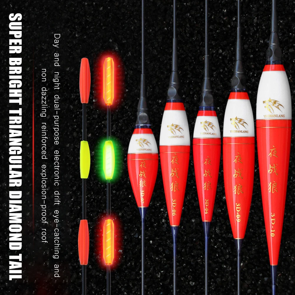 

Electric Fishing Floats Bobber Big Carp Rock High Sensitivity Fish Bite Remind Luminous Buoy Smart Led Night Fishing Float