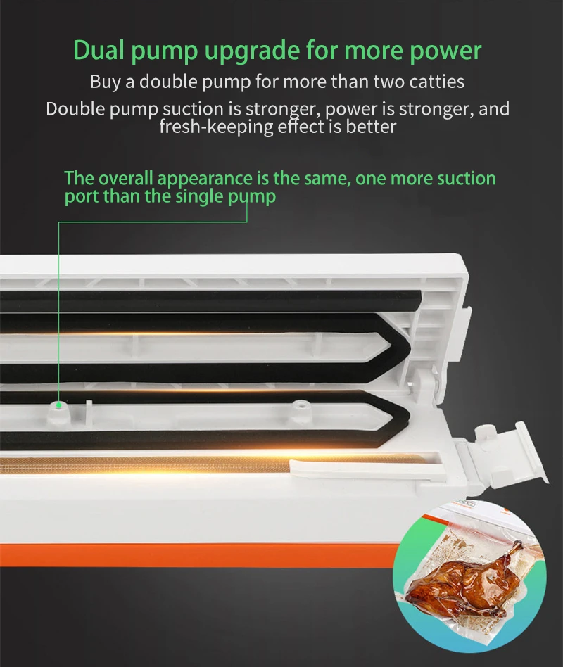 Домашний полностью автоматический пищевой вакуумный упаковщик Бытовая