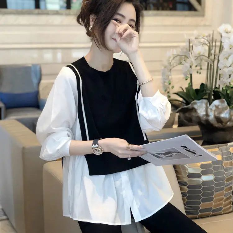 

Women Blouse Spring 2021 Women's -Piece Vest Loose Top Blusas Mujer De Moda