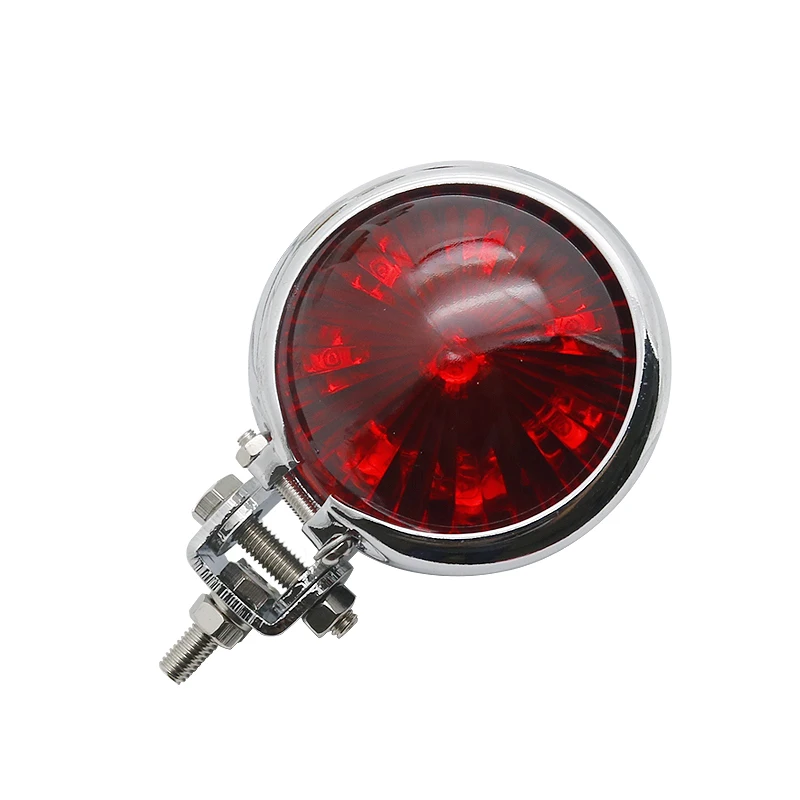 Универсальный мотоцикл LED курил черный красный объектив 12V светодиодный