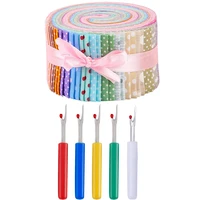 dailylike jelly roll fabric roll up cotton fabric quilting strips patchwork craft cotton quilting fabricthread cutter ripper