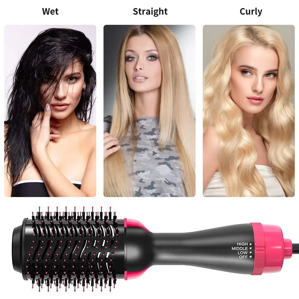

Многофункциональный 3 в 1 фен для волос объемная вращающаяся щетка для волос вращающийся стайлер Расческа для укладки выпрямитель для завив...