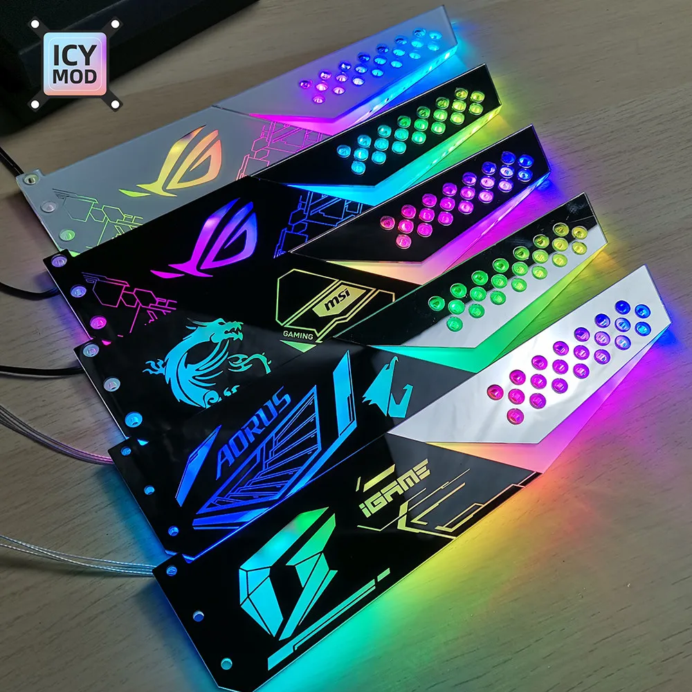 Зеркальный кронштейн для GPU акриловый ROG Faith 5 В/12 в VGA поддержка настраиваемого