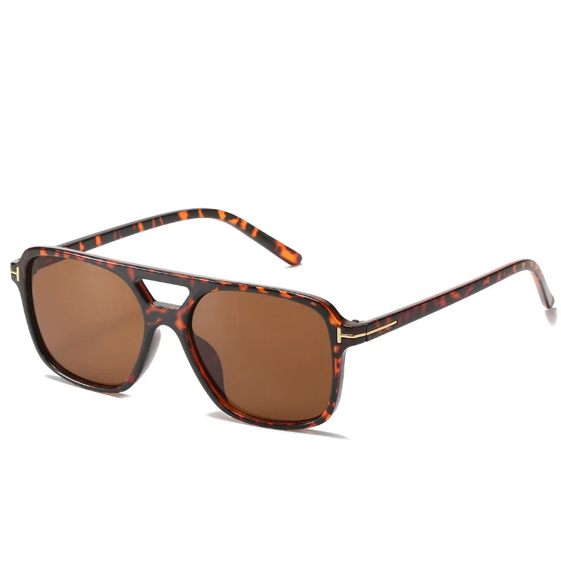 

tf logo sunglasses women men 2020 brand designer rectangle blue sliver sun glassses oversized tom oculos de sol masculino uv400