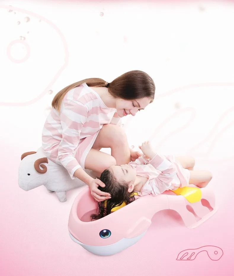 Утолщенный дизайнерский стул для мытья волос с рисунком|Детские ванны| |