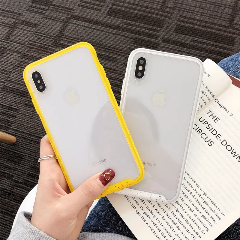 Lovebay яркие цветные чехлы для iPhone XS Max XR X 7 8 Plus мягкий ТПУ акриловый простой