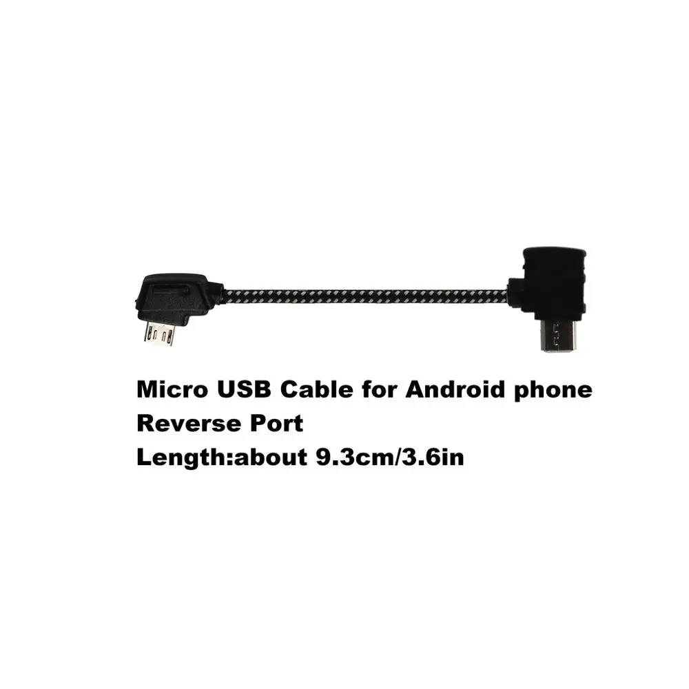 Адаптер контроллера Micro-USB обратный порт type-C кабель для передачи данных OTG разъем для DJI Mavic Pro Air 2 Zoom Mavic Mini - Цвет: USB reverse 9.3cm