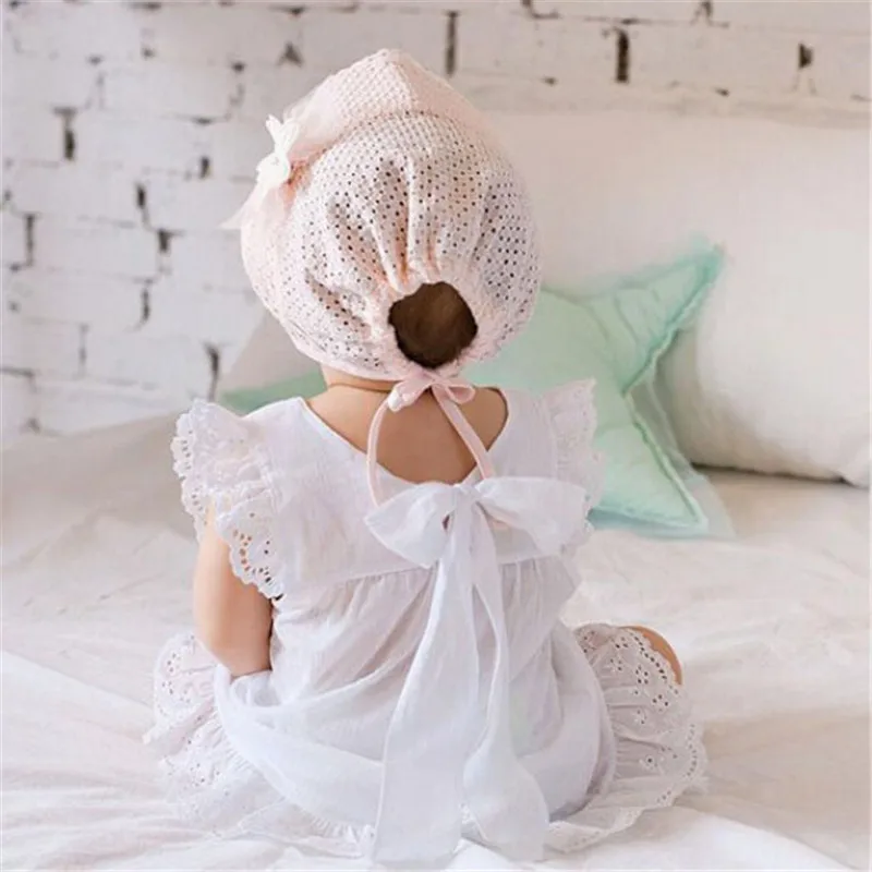 Милая Детская шляпа от солнца с цветами для маленьких девочек летняя хлопковая