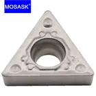 MOSASK TCMT 10 шт. ZN60 токарный станок с ЧПУ Токарный Инструмент Расточная обработка стали керамические пластины 0902 1102 16T3