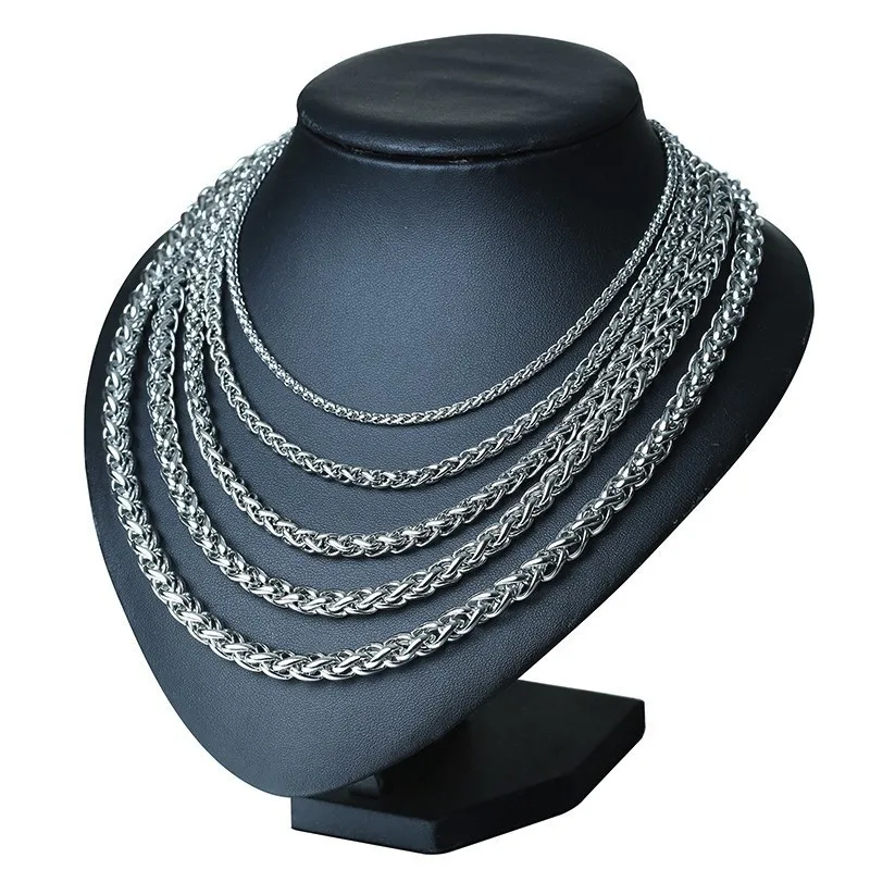 Новинка модное мужское ожерелье zorcins из нержавеющей стали в стиле панк черного