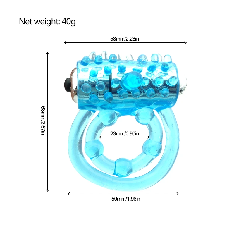 Вибрирующий пенис кольцо мужской рукав Массажер Силиконовый двойной кольца