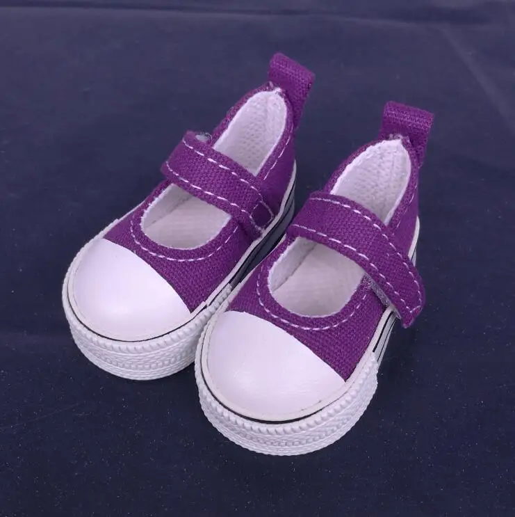 Dark Purple Тильда 6 см игрушка обувь для куклы Paola Reina 32 см, модные кроссовки для кукол, 1/4 Bjd игрушка обувь для Corolle аксессуары для кукол - Цвет: Dark Purple
