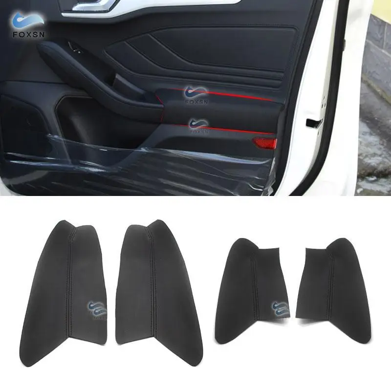 Для Ford Focus 2019 4 шт. кожаная ручка из микрофибры для интерьера автомобиля