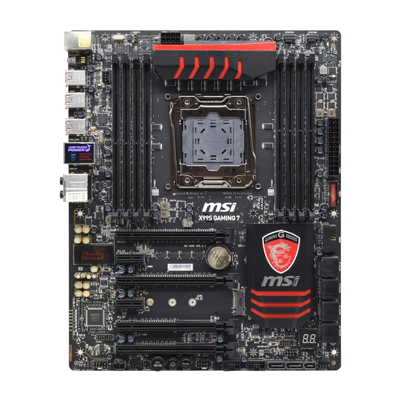 X99S игровая 7 для MSI LGA 2011 v3 материнская плата x99 x99m Core i7 процессор M.2 б/у настольных