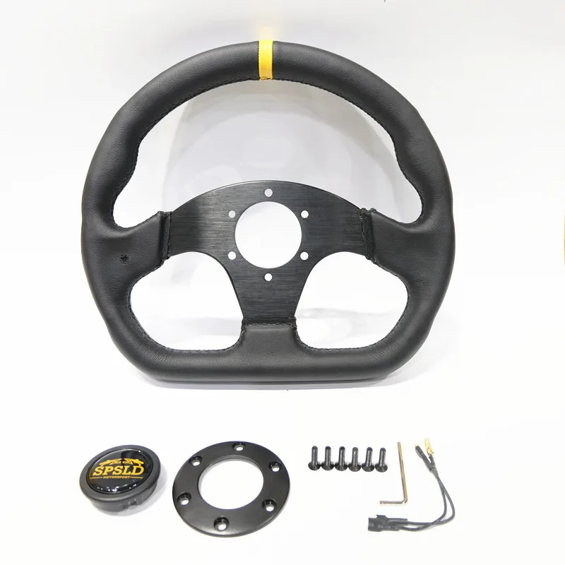 Модифицированное гоночное плоское рулевое колесо SPSLD для дрифта 13 &quot320