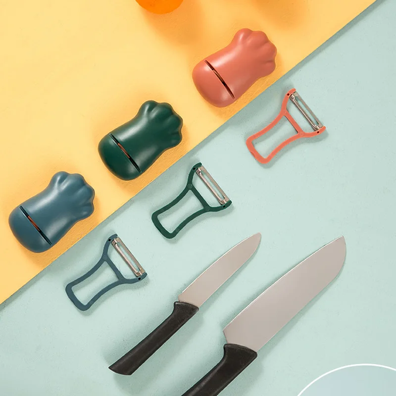 

Два в одном, в форме кошачьего когтя, кухонный нож, профессиональная точилка, ножницы, шлифовальный камень, Овощечистка, гаджеты KEDICAT