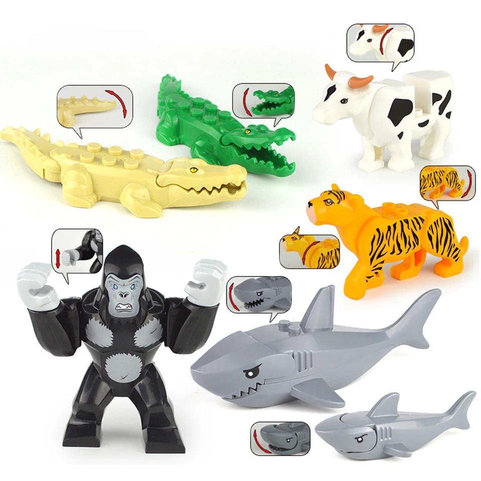 7 шт./компл. новая Просвечивающая модель животных леопард апельсиг корова