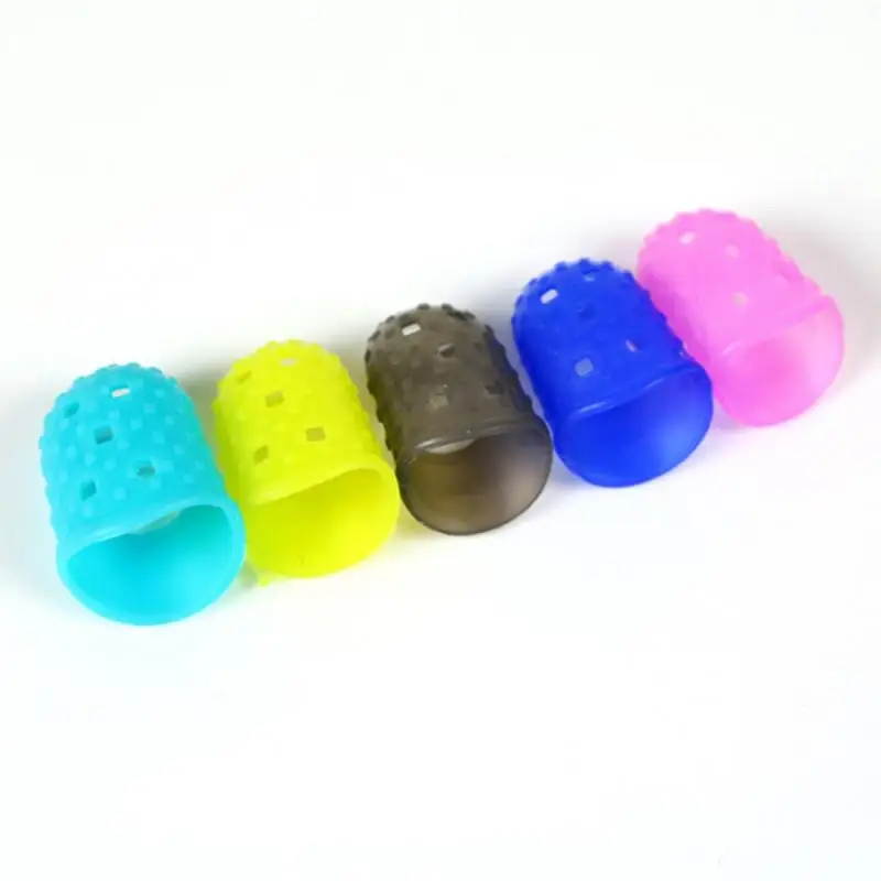 Guitar String Finger Guard Fingertip Protector Silicone Left Hand Finger Protection Press Guitar Accessories S/M/L