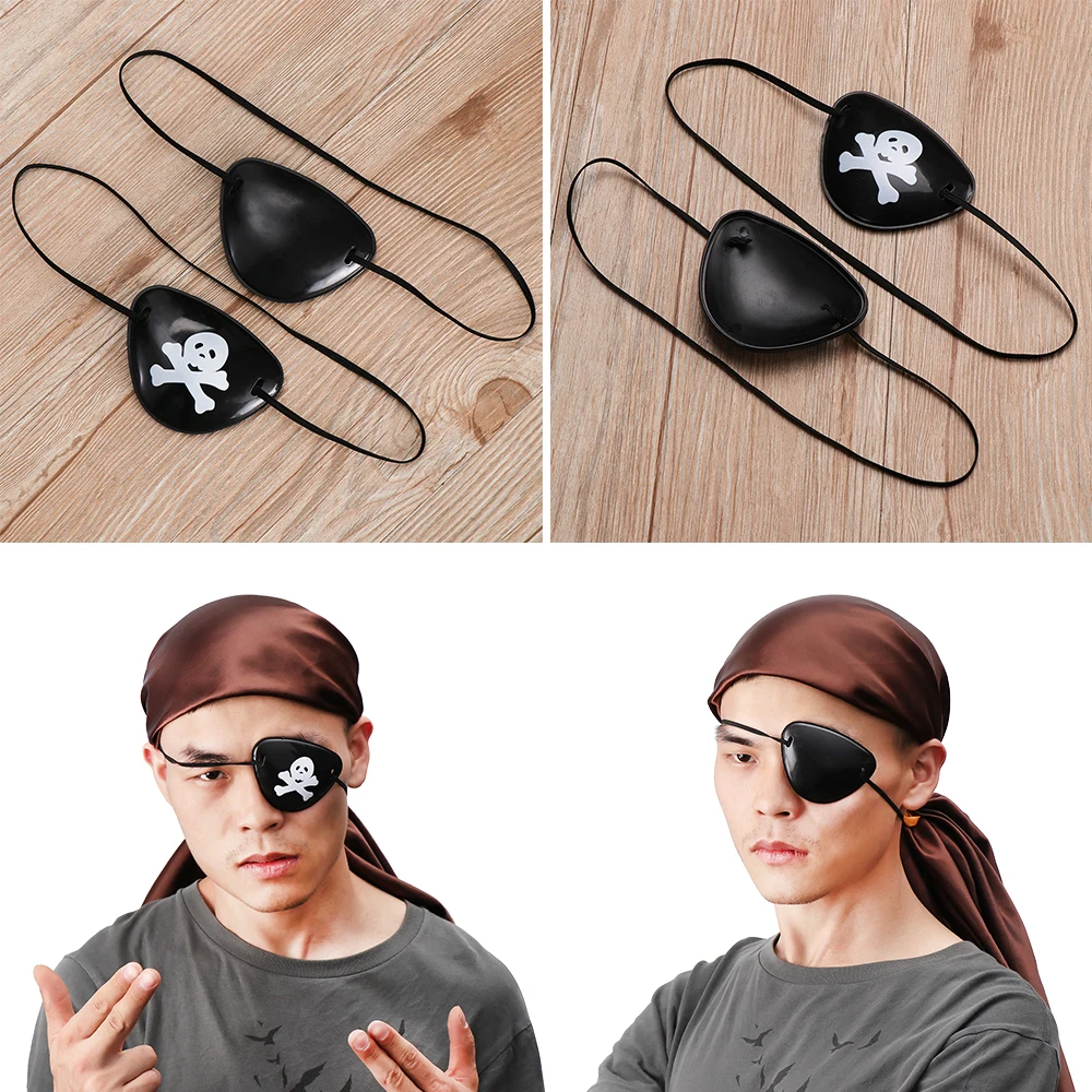 1 шт. горячая Распродажа Пиратская глазная повязка с гибкой веревкой для