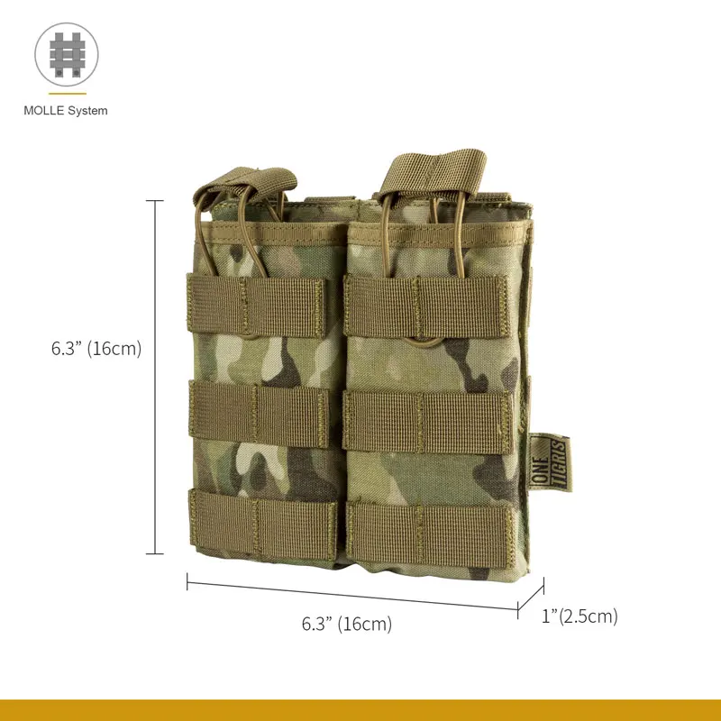 Тактическая Сумка OneTigris MOLLE с двойным открытым верхом Магнитная сумка M4/M16 для