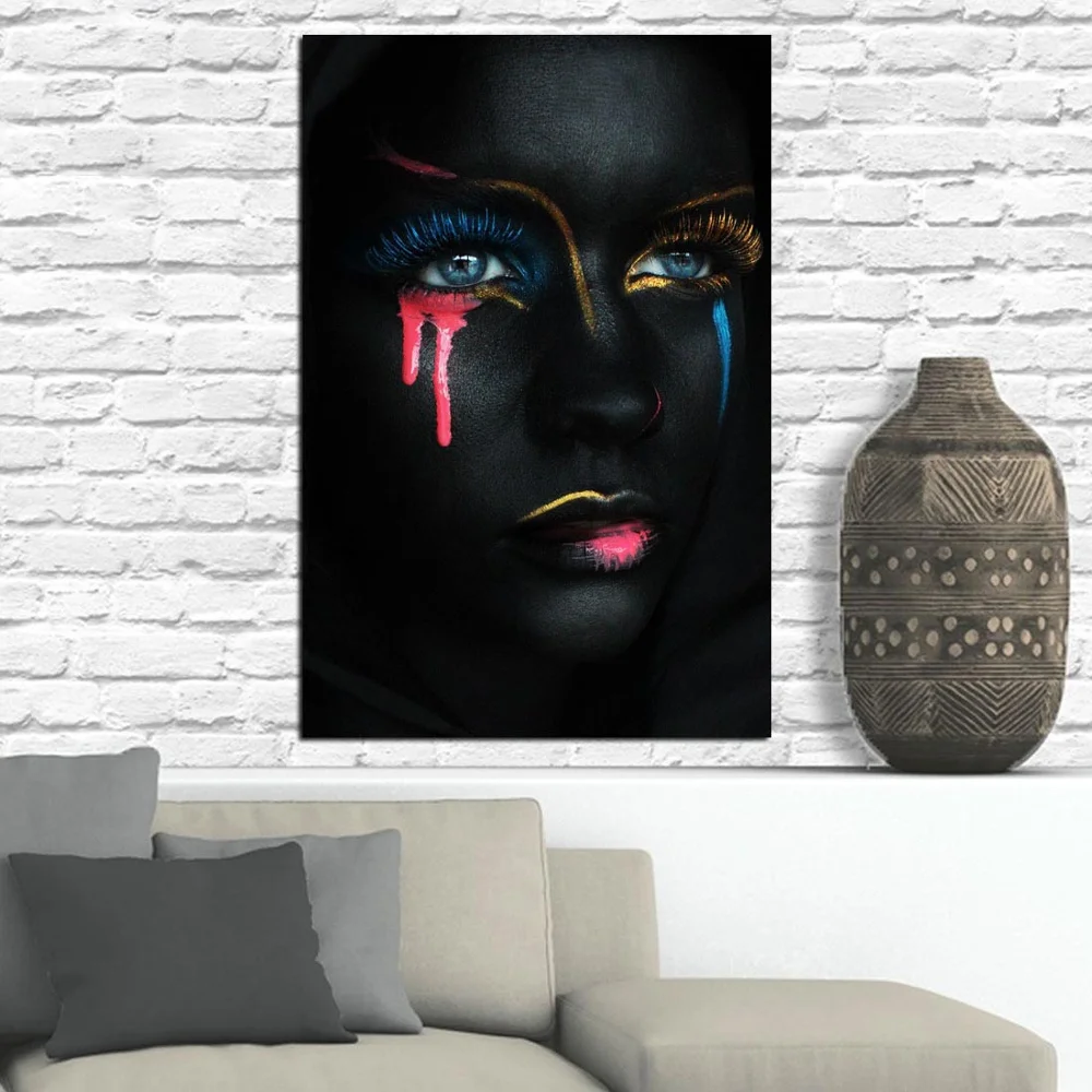 Настенная Картина на холсте модульные картины Современные цветные краски капли