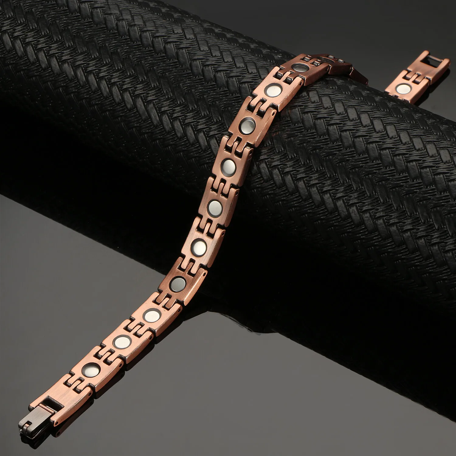 Магнитные браслеты из чистой меди для женщин черная цепочка магнитные здоровья