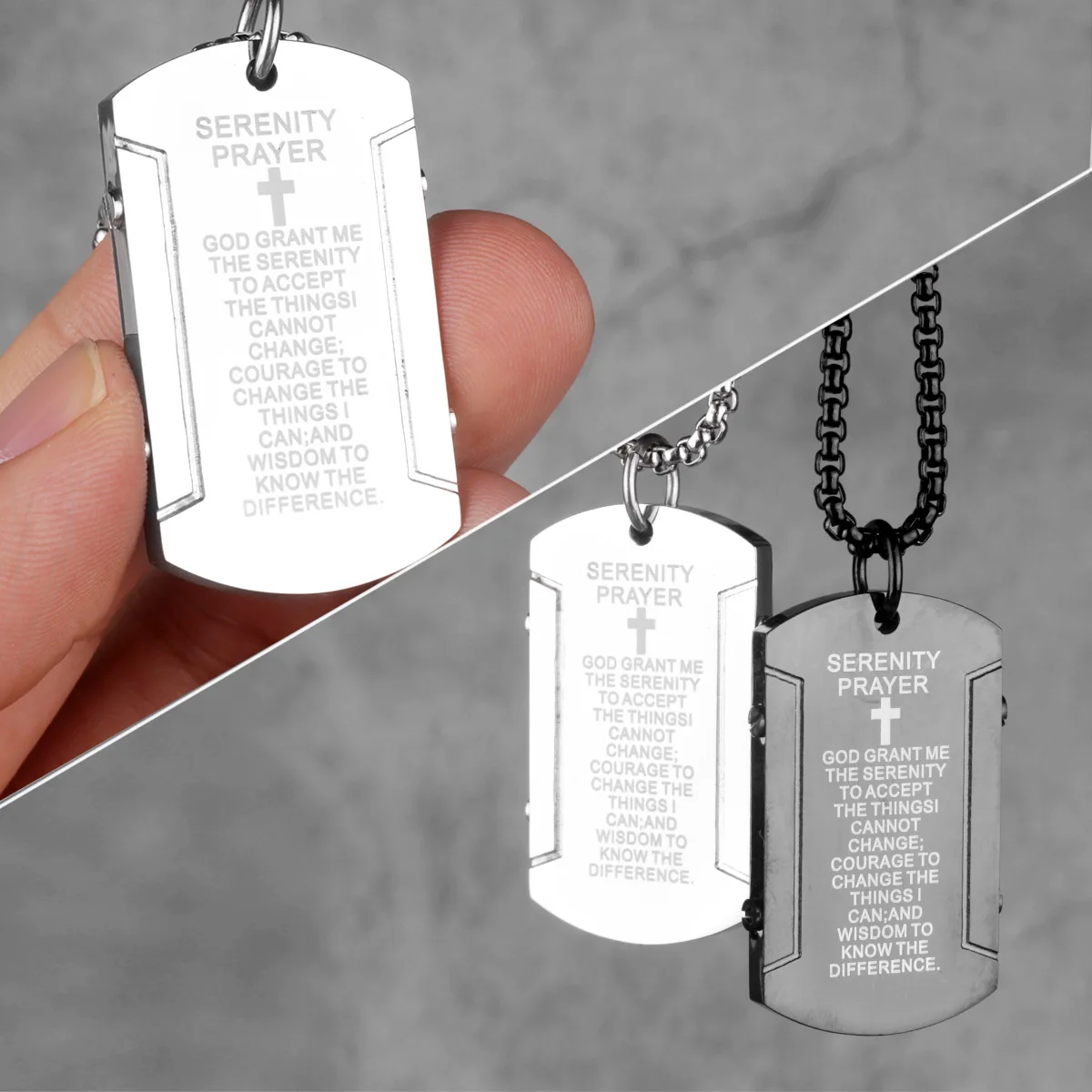 Черный крест массивные Длинные мужские ожерелья подвеска в стиле панк для