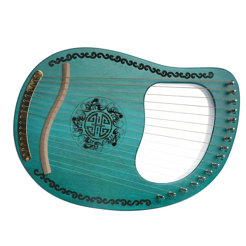 Muslady Lyre 16 струн Harp портативная Высококачественная твердая древесина красное