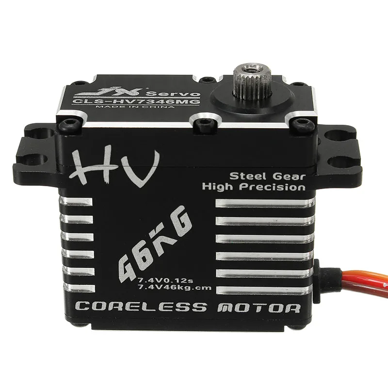 JX сервопривод CLS HV7346MG 46 кг высокоточная стальная шестерня с ЧПУ цифровой для