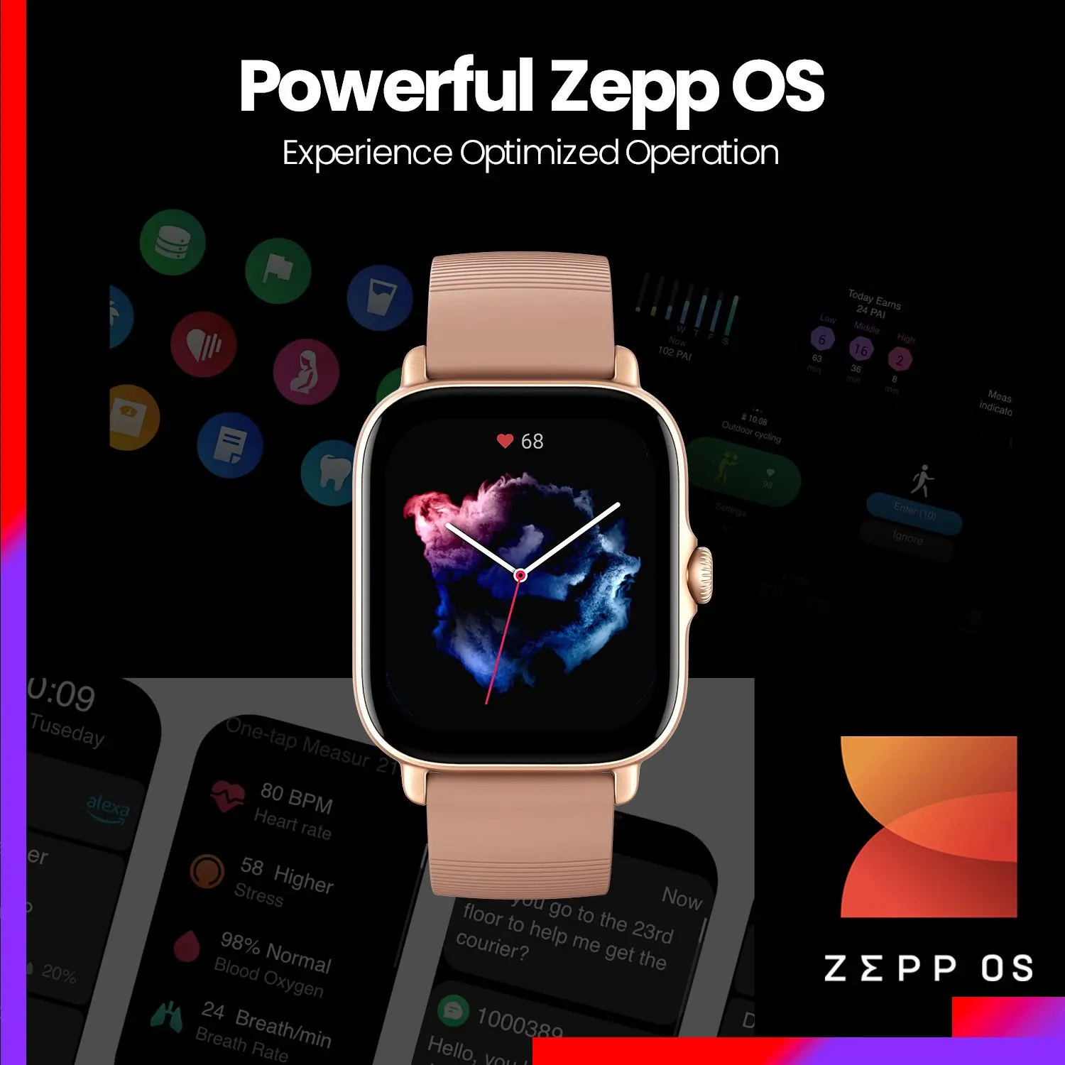 Смарт-часы Amazfit GTS 3 GTS3 2021 дюйма AMOLED дисплей | Электроника