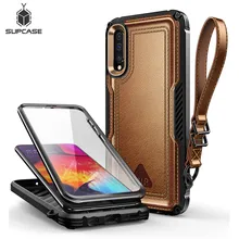 For Samsung Galaxy A50/A30s Case (2019) SUPCASE UB Royal Full-Body Rugged Faux Leather Cover Case With Built-in Screen Protector