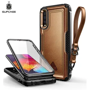 for samsung galaxy a50a30s case 2019 supcase ub royal full body rugged faux leather cover case with built in screen protector free global shipping