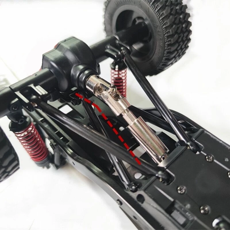 

2 Set RC Car Part: 1 Set Metal CVD Universal Drive Shaft & 1 Set Metal Shock Absorber Damper Accessories,Black