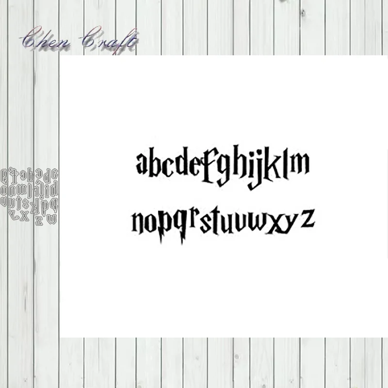 

Metal Cutting Dies Lowercase alphabet Stencils for DIY Scrapbooking/photo Album stamps Decorative Embossing DIY Paper