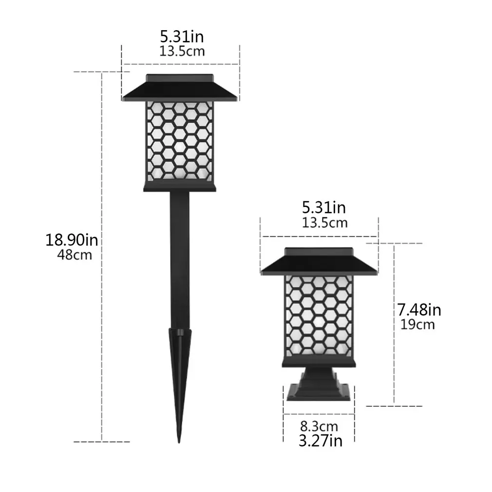 

Solar Light Garden Light Waterproof Garden Villa Lawn Plug-in Light Landscape Decoration Dual-purpose Street Light