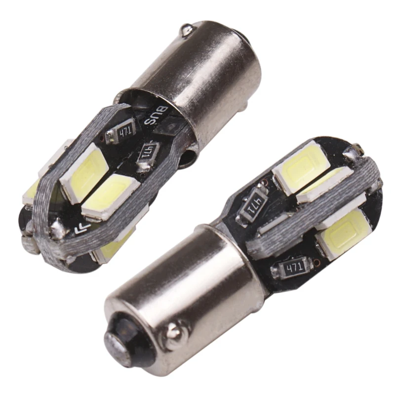 10 шт. BA9S led 233 T4W 8smd 5630 Светодиодная силиконовая Лампа Внутреннее освещение для